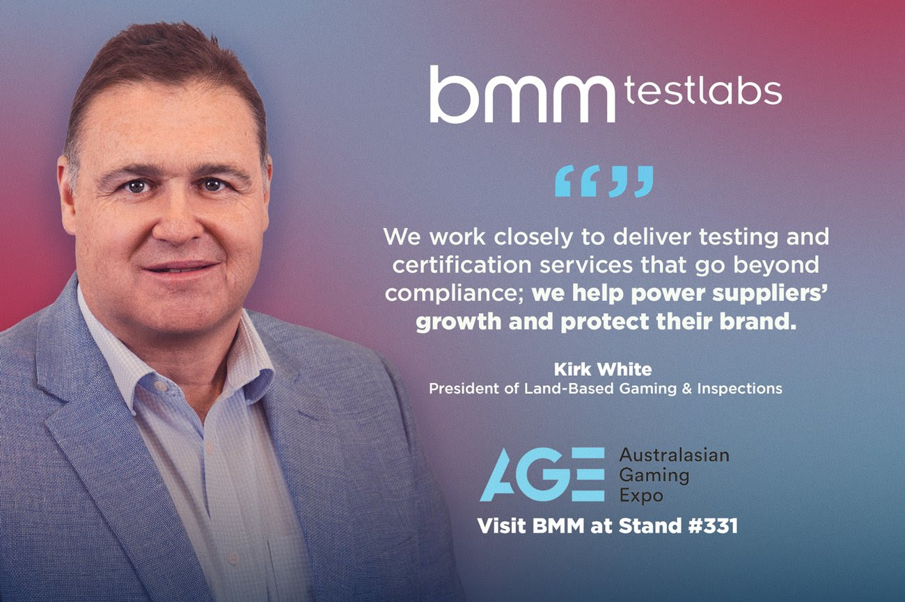 BMM Testlabs traz experiência em conformidade global para a Australasian Gaming Expo em Sydney esta semana
