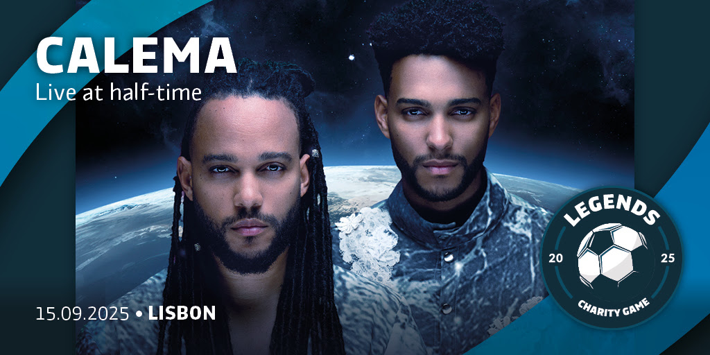 Calema se apresentará no jogo beneficente Legends em Lisboa