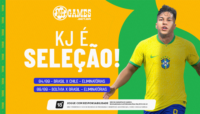 Embaixador da MC Games, Kaio Jorge é convocado para a Seleção Brasileira de Ancelotti