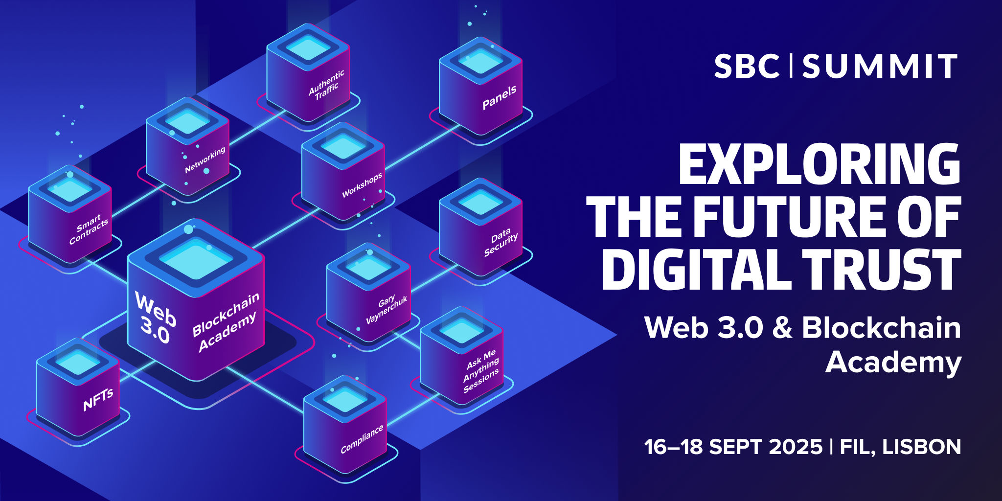 Explorando o Futuro da Confiança Digital: Web 3.0 e Blockchain Academy no SBC Summit 2025