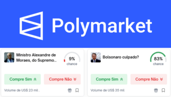 Polymarket aceita apostas sobre impeachment de Alexandre de Moraes e culpa de Bolsonaro