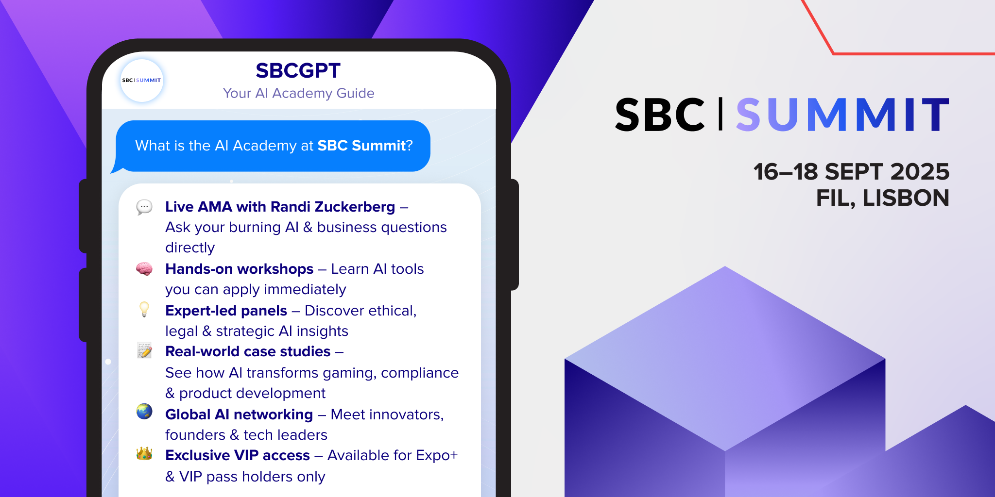 Randi Zuckerberg será a atração principal da estreia da AI Academy no SBC Summit 2025