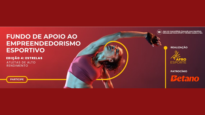 Afroesporte e Betano lançam bolsa de R$ 6 mil mensais para atletas negros