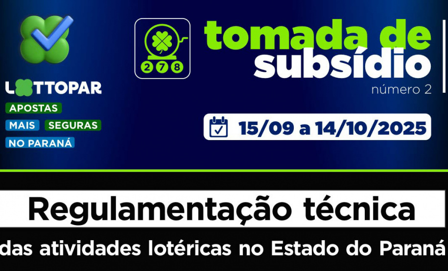 Agepar abre consulta para receber contribuições sobre regulação dos serviços lotéricos