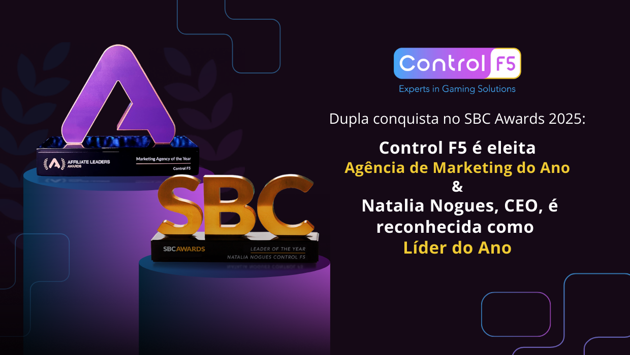 ControlF5 conquista prêmio de Agência de Marketing do Ano no Affiliate Leaders Awards 2025
