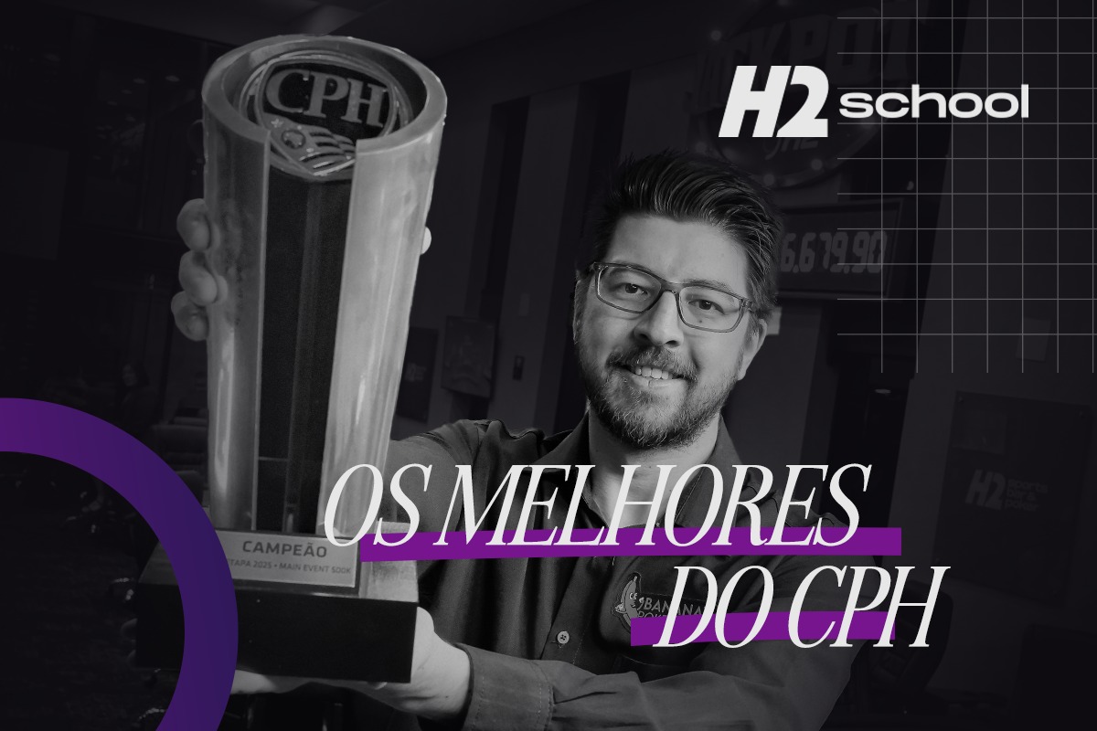 H2school lança módulo “Os Melhores do CPH” com o profissional de poker e instrutor Rafael Sahara analisando mãos jogadas durante o CPH