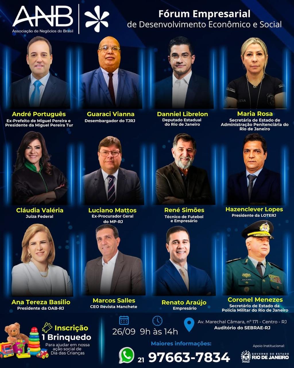 Loterj participará do Fórum Empresarial de Desenvolvimento Econômico e Social
