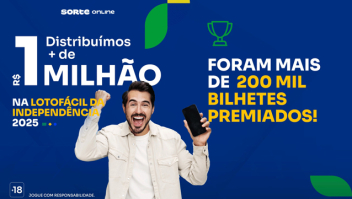 Mais de 200 mil bilhetes da Sorte Online são premiados na Lotofácil da Independência 2025