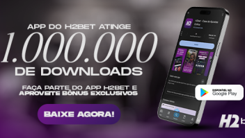 App do H2bet supera marca de 1 milhão de downloads