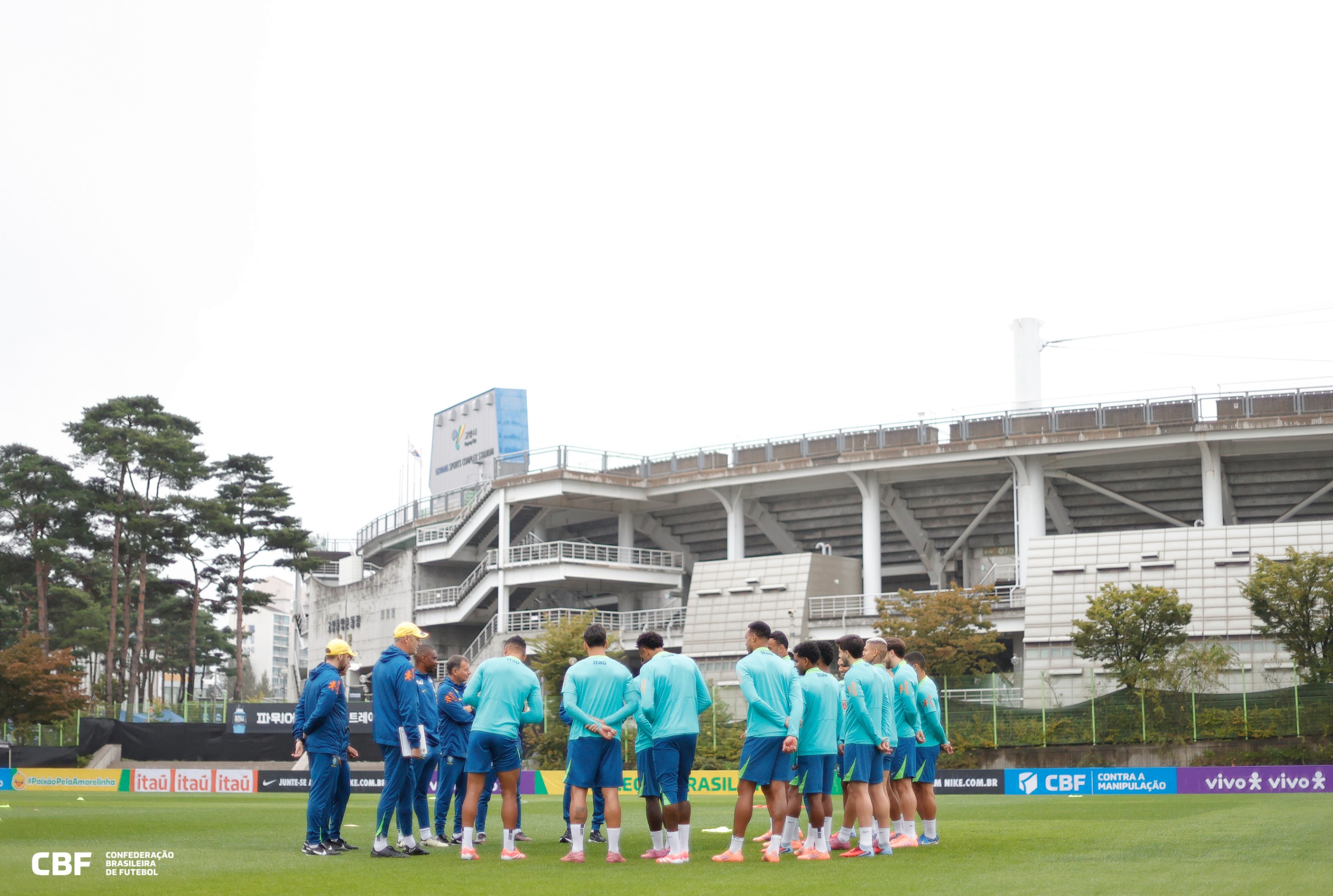 Brasil e Coreia do Sul se enfrentam em palco de Copa do Mundo e de despedida marcante para a Seleção Brasileira