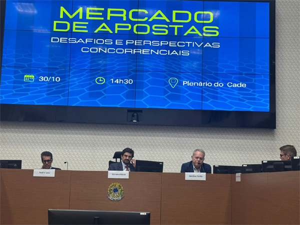 Cade debate estrutura competitiva do mercado de apostas com autoridades do governo em Brasília 2