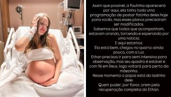 Ex-BBB Paulinha Leite dá à luz gêmeos; um dos bebês é internado