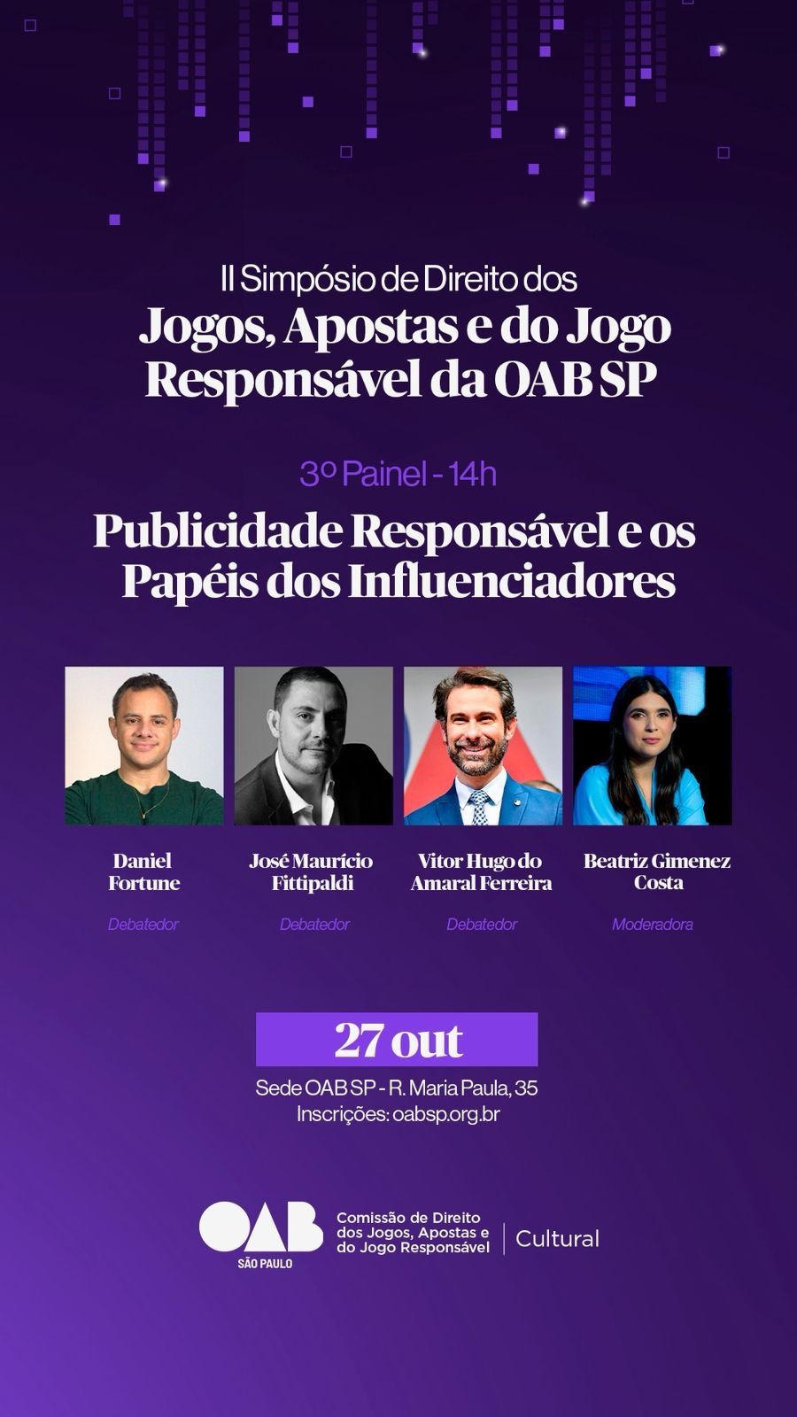 OAB-SP promove II Simpósio de Direito dos Jogos e Apostas neste domingo em São Paulo 2
