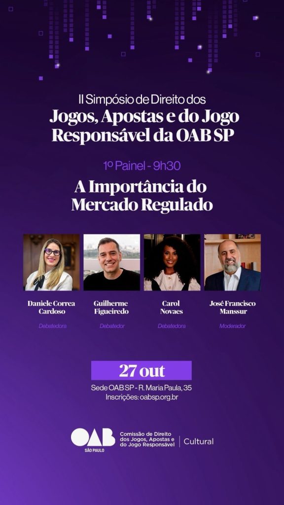 OAB-SP promove II Simpósio de Direito dos Jogos e Apostas neste domingo em São Paulo 4