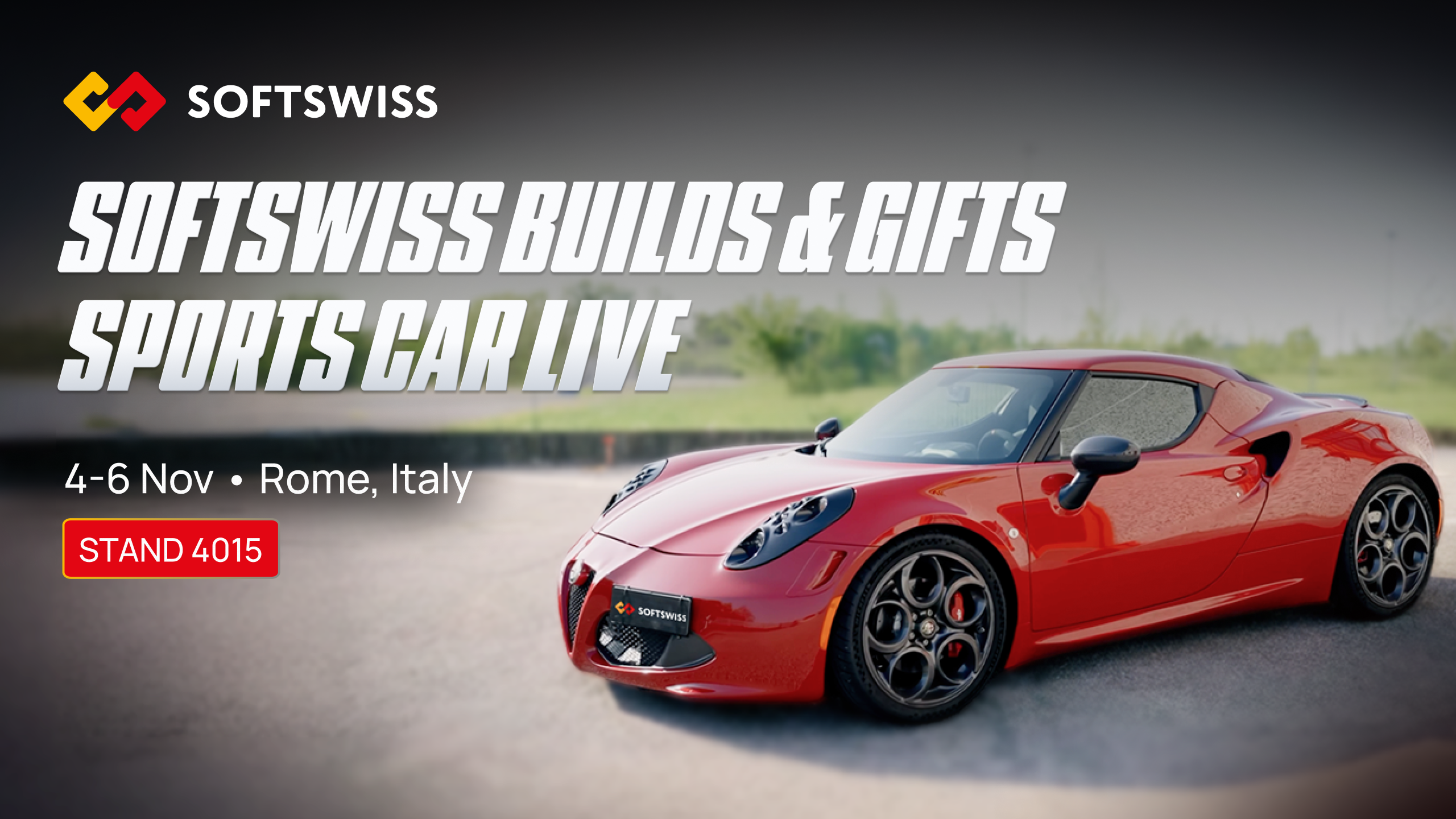 SOFTSWISS presenteará um carro esportivo construído ao vivo para celebrar o lançamento de 100 marcas em 2025