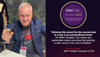BMM Testlabs ganha o prêmio de "Fornecedor de Serviços ou Soluções de Teste do Ano" no Vixio Global Regulatory Awards 2025 pelo segundo ano consecutivo