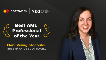 Eleni Panagiotopoulou, da SOFTSWISS, é eleita a Melhor Profissional de AML de 2025