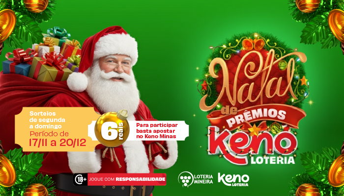 Keno Loteria lança Campanha de Natal 2025: Natal de Prêmios Keno Loteria 1