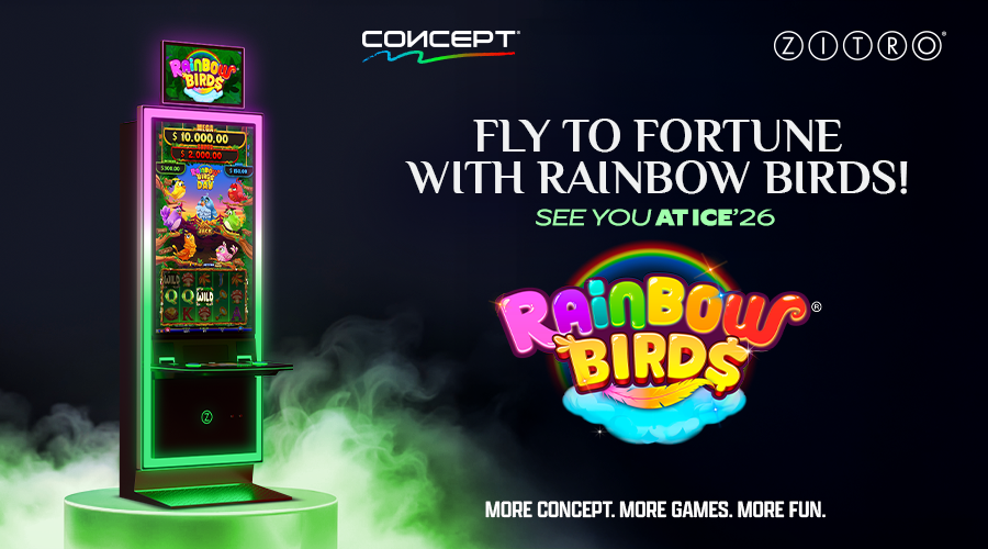 Voe rumo à fortuna com “Rainbow Birds” da Zitro