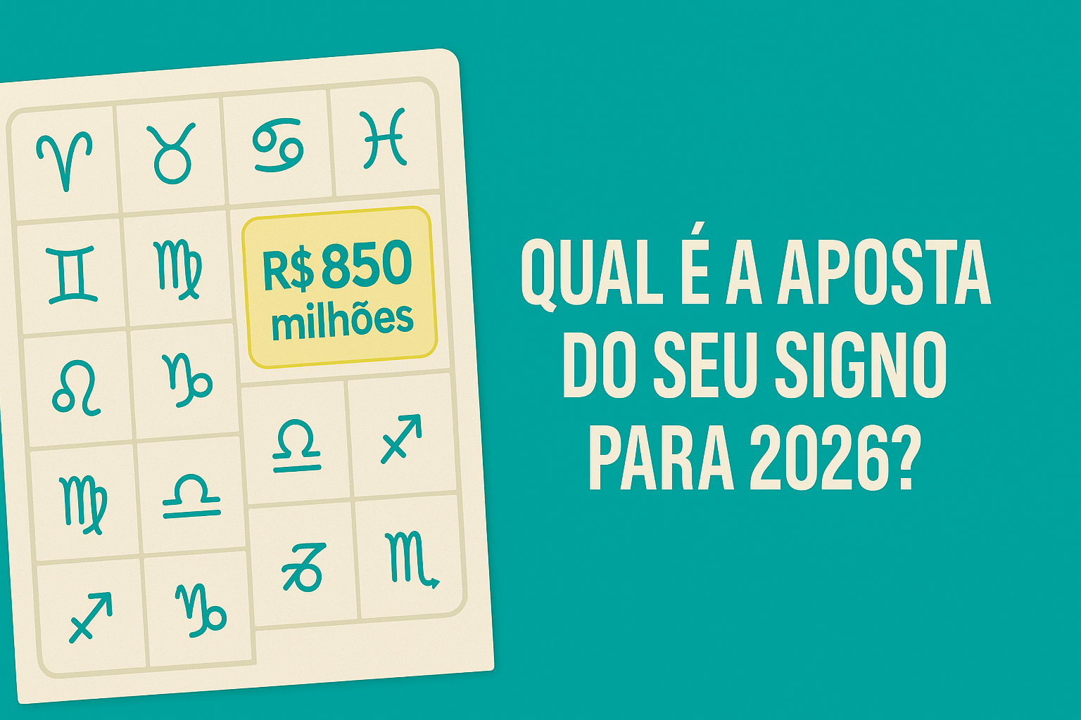 Astros e apostas: veja quais dezenas cada signo escolheria para tentar a sorte na Mega da Virada 1