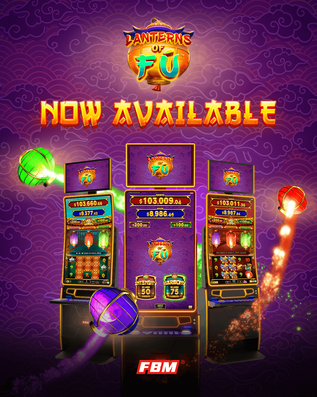 FBM® ilumina o ambiente com dois novos e emocionantes jogos de slot: Lanterns of Fú Harmony e Lanterns of Fú Intensity 1