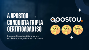 Apostou conquista tripla Certificação ISSO e consolida liderança em qualidade, integridade e compliance