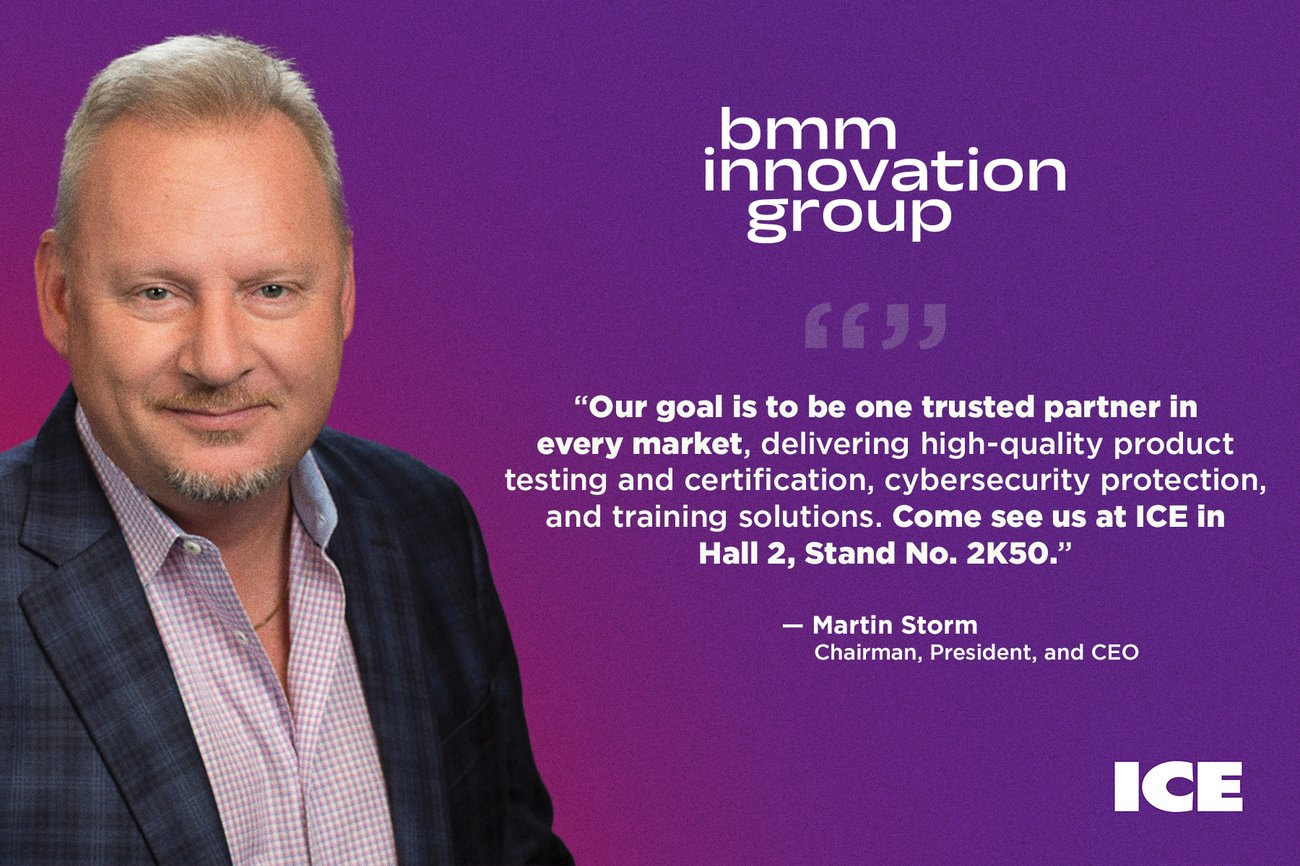 BMM Innovation Group leva a conformidade de produtos, cibersegurança e treinamento a ICE Barcelona