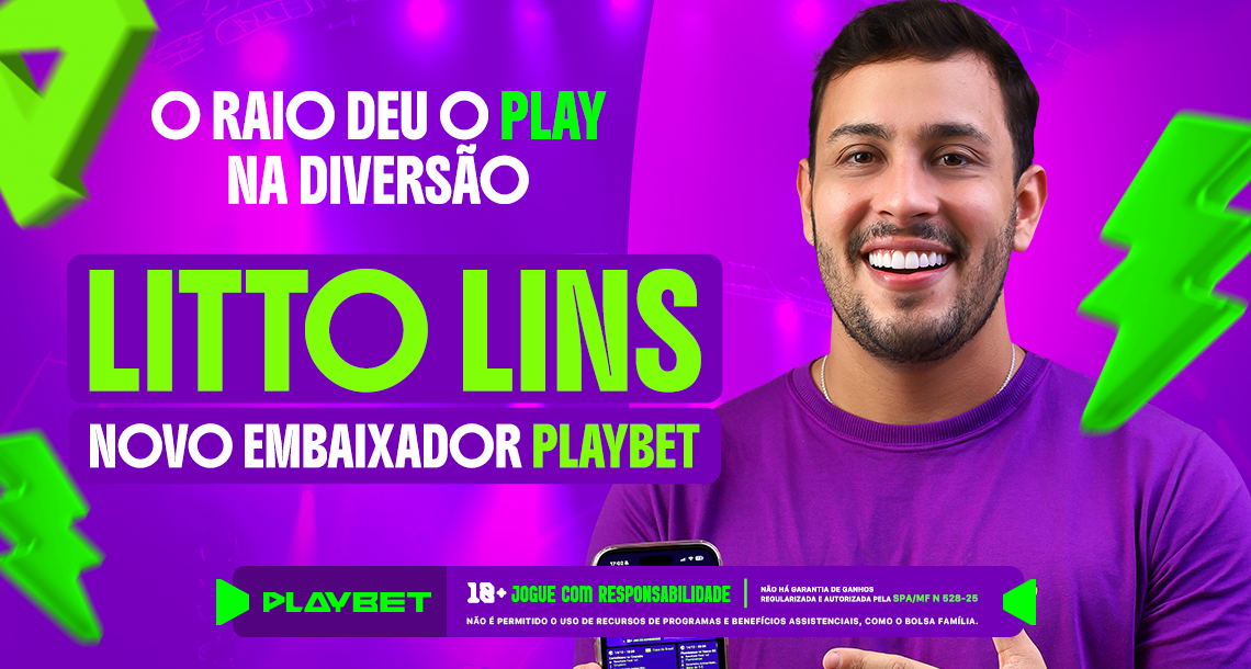 Cantor Litto Lins é o mais novo embaixador da PlayBet 1