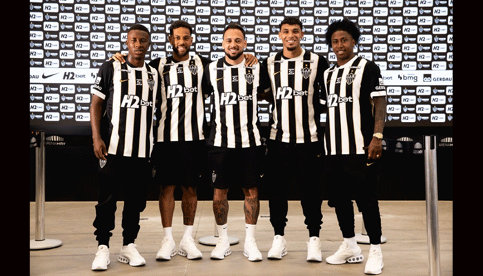 Com Lodi, Maycon, Preciado, Victor Hugo e Minda, Atlético e H2bet promovem tarde de autógrafos com torcedores na Arena MRV