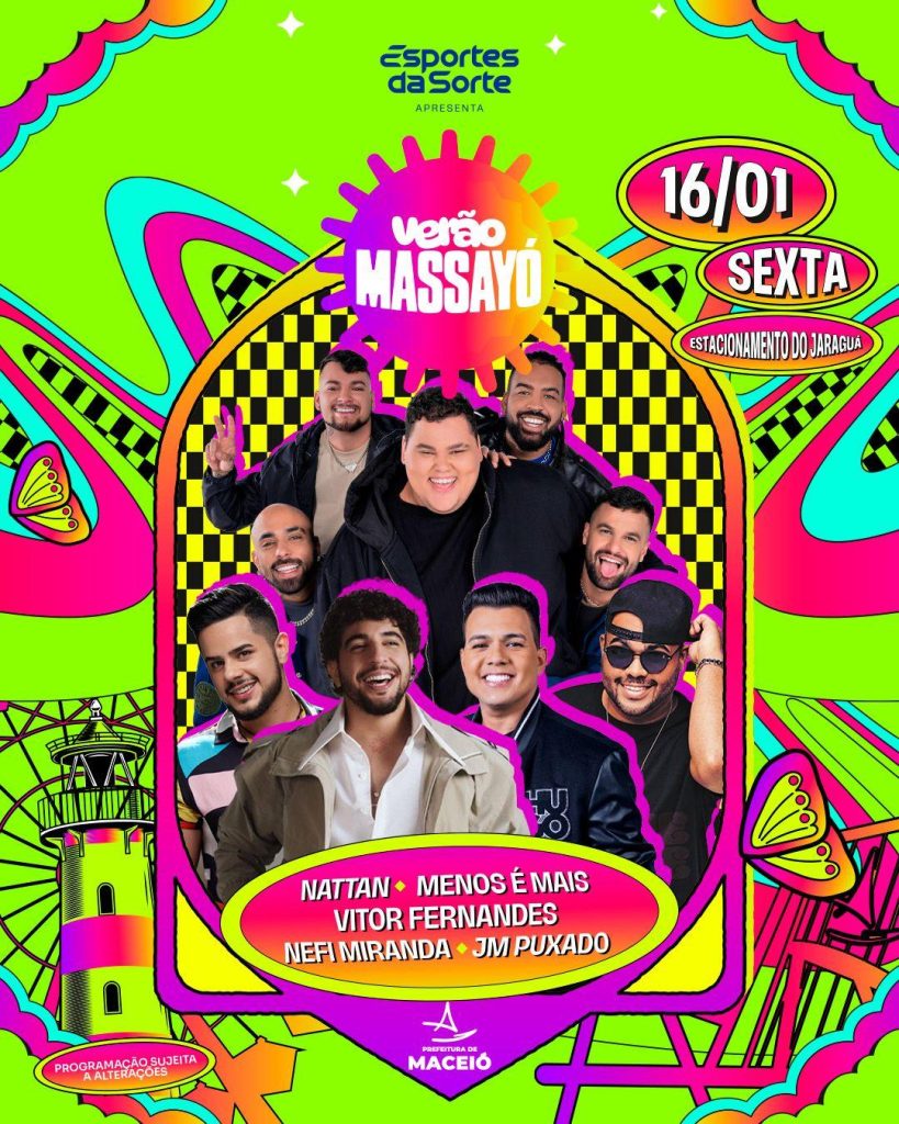Verão Massayó leva música e experiências à orla de Maceió com patrocínio do Esportes da Sorte 1