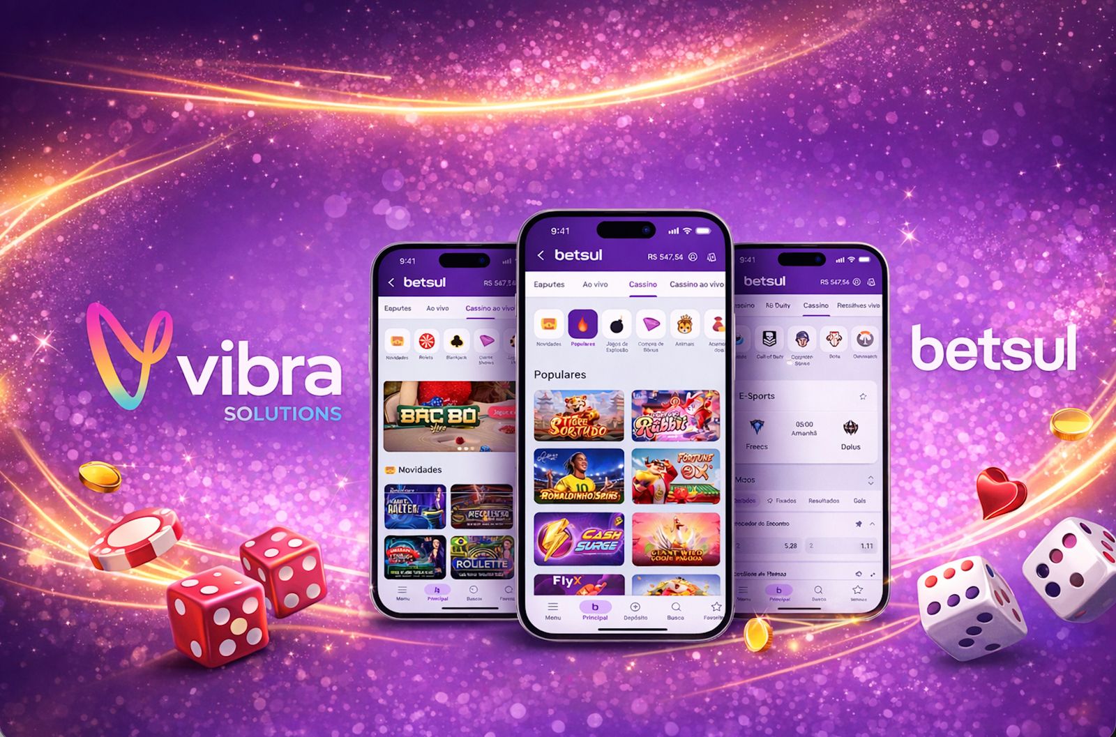 Betsul lança o primeiro aplicativo nativo de apostas do Brasil em parceria com a Vibra Solutions