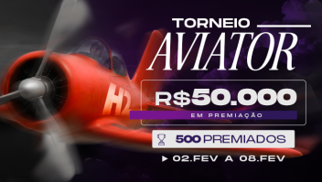 Torneio Aviator valendo R$ 50 mil está disponível no H2bet