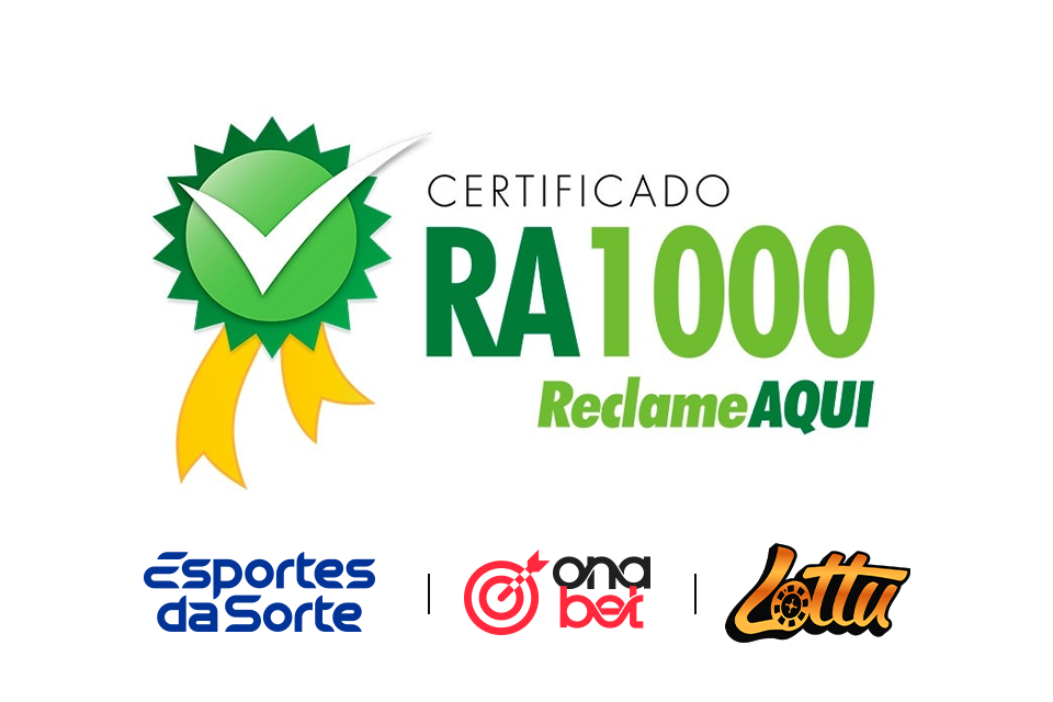 Esportes Gaming Brasil conquista selo RA1000 com três marcas