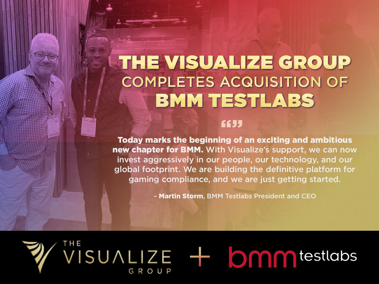 Grupo Visualize conclui a aquisição da BMM TestLabs