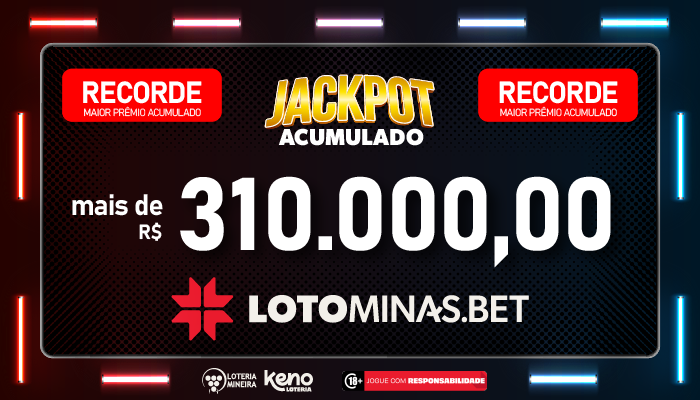 Lotominas.Bet bate record na premiação do jackpot
