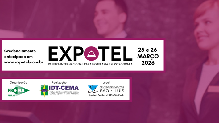 Setor hoteleiro debate diversificação de receitas na EXPOTEL 2026 em São Paulo