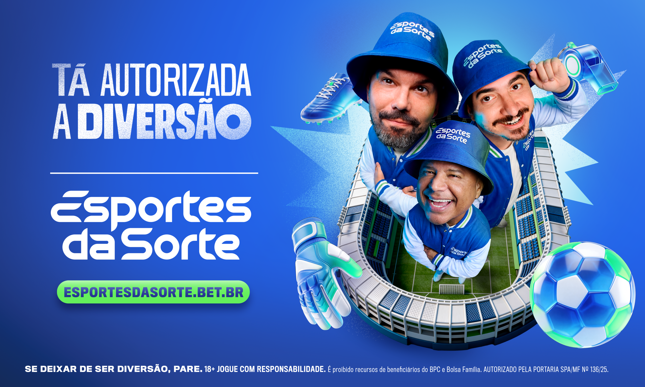 “Tá autorizada a diversão”: Esportes da Sorte lança campanha nacional 