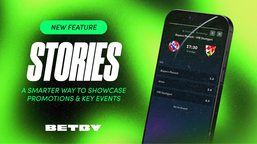 Betby apresenta “Stories”, um novo recurso criado para elevar o engajamento no sportsbook e a visibilidade de promoções