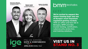 BMM Innovation Group destaca sua liderança em testes e certificação de produtos na Italian Gaming Expo & Conference 