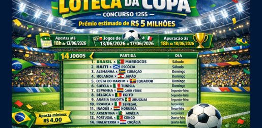 Confira a programação do concurso 1255 da Loteca da Copa com prêmio de R$ 5 milhões 3