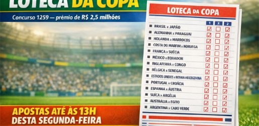 Confira a programação do concurso 1259 da Loteca da Copa com prêmio de R$ 2,5 milhões 1