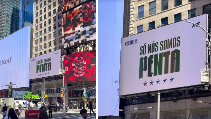 EstrelaBet ocupa a Times Square na Copa do Mundo e exporta a campanha "Zica Neles" para a maior vitrine do planeta