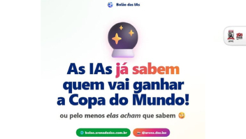 Estudantes e professor do Centro de Informática da UFPE criam bolão que reúne palpites de 122 inteligências artificiais para a Copa do Mundo