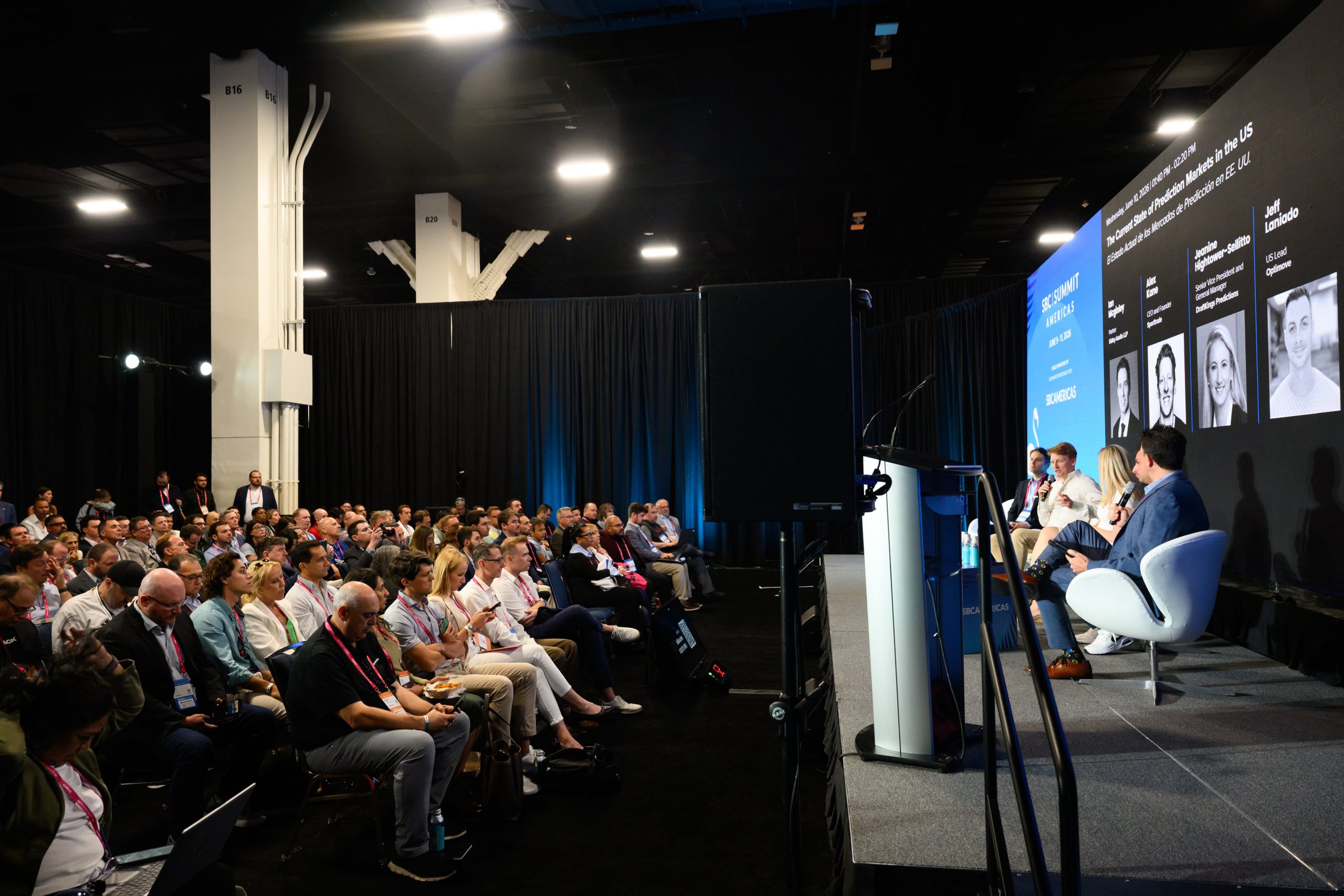 Novos formatos de networking e debates sobre o mercado de previsões roubaram a cena no SBC Summit Americas 2026