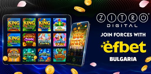 Zitro Digital expande sua presença na Bulgária por meio de um acordo com a EFBET.com