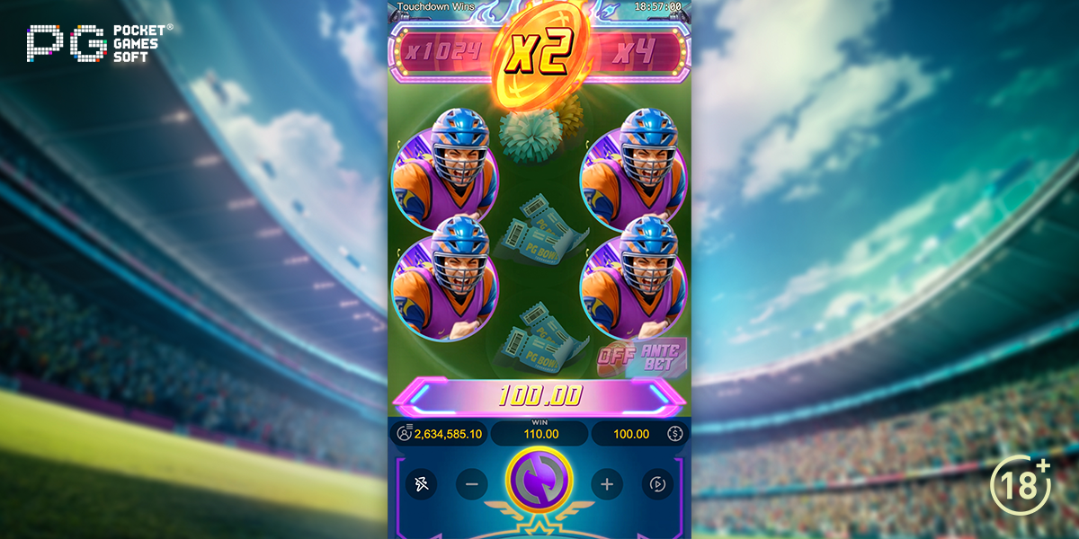 PG Soft corre para a glória com vitórias por touchdown