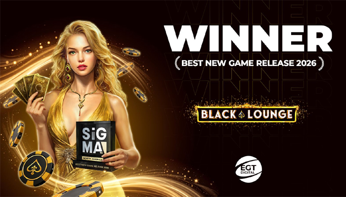 Black Lounge, da EGT Digital, conquista prêmio de Melhor Lançamento de Jogo de 2026 no SiGMA North America Awards