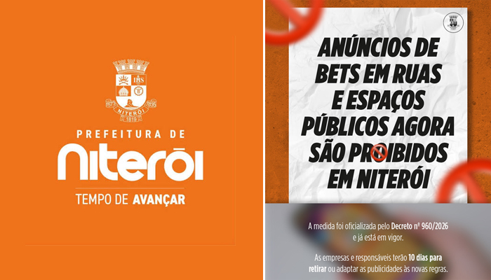 Niterói proíbe publicidade de bets em espaços públicos da cidade