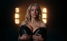 Sydney Sweeney poses semi-nude for betting site, sparking outrage among Olympic athletes.