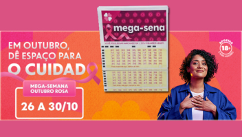 Mega-Sena ganha volante rosa em apoio à conscientização sobre o câncer de mama